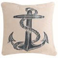 Heritagelace Heritagelace BL-003 Lace Anchor Beach Living Pillow; 18 x 18 in. BL-003